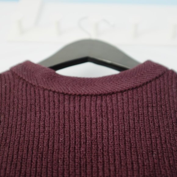 COPY - Wilfred Burgundy Durandal Wool Sleeveless Sweater Vest chucky knit Size … - Picture 5 of 10
